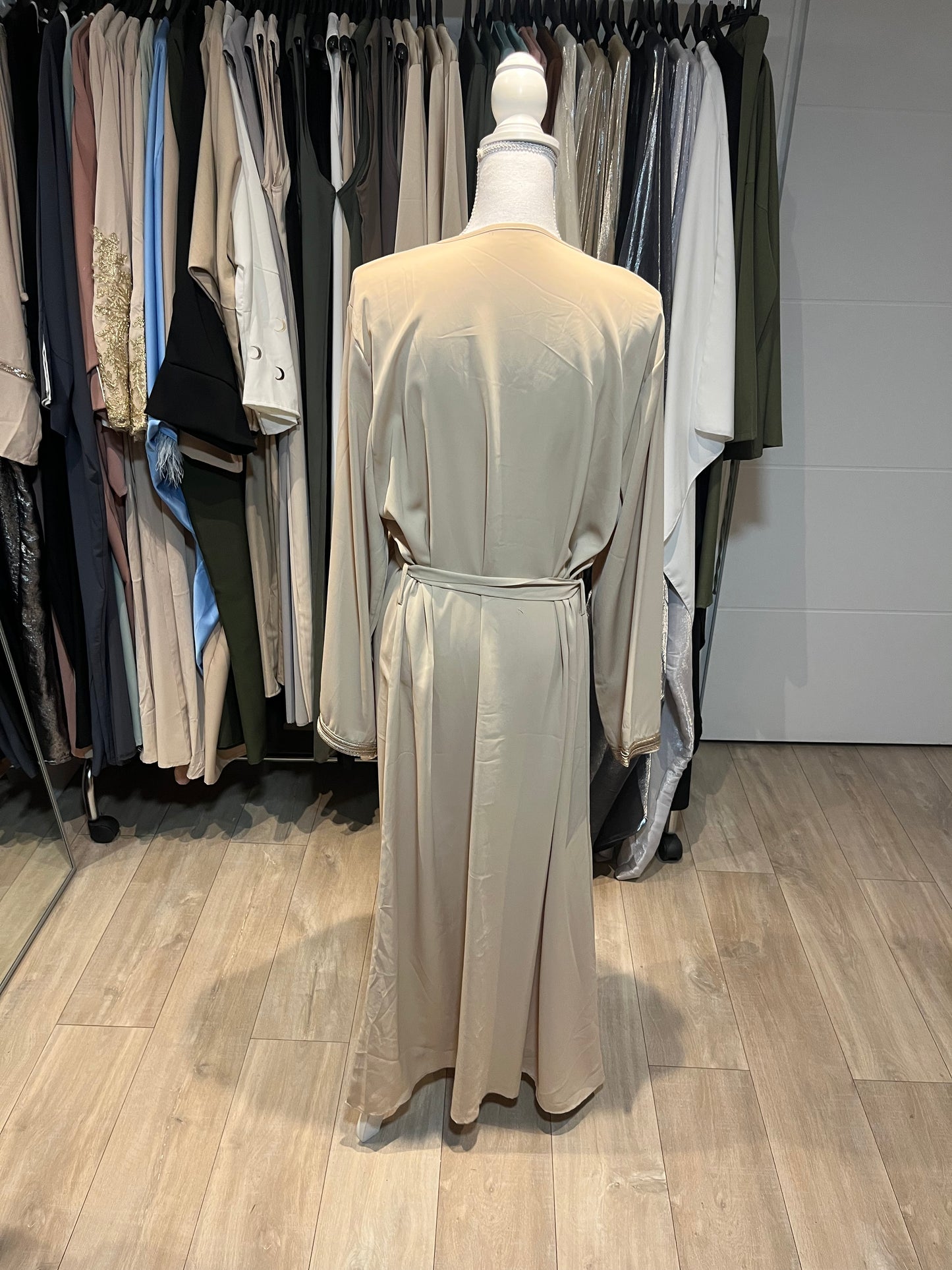 Abaya style caftan nude | #3311