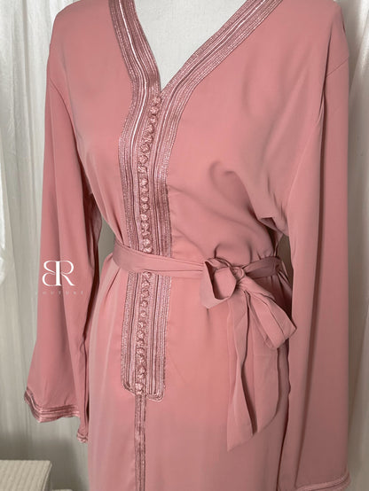 Abaya style caftan rose | #3313